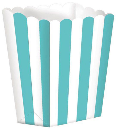 Picture of TURQUOISE CANDY BUFFET POPCORN BOXES